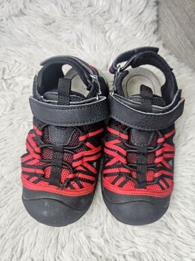 5/20$💫Exploration-G Toddler Boys Closed-Toe Sport Sandals - Red & Black  9